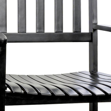 Seagrove Farmhouse Classic Slat-Back 350-LBS Support Acacia Wood Outdoor Rocking Chair - JONATHAN Y